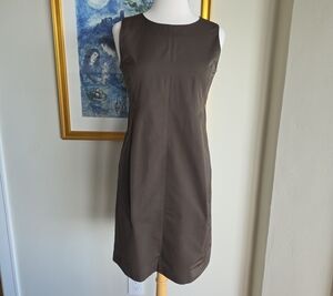 💙MaxMara Sleeveless Brown Sheath Dress